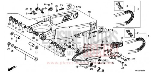 BRAS OSCILLANT CRF450RH de 2017